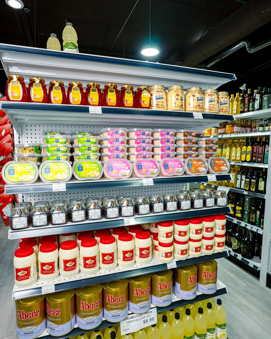 Honey, dips, ghee and specialty pantry items at Tomatoes Bazar Milton